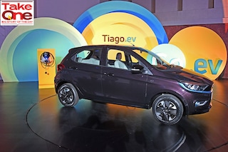 Tata Tiago electric car. Image: Ashish Vaishnav/SOPA Images/LightRocket via Getty Images