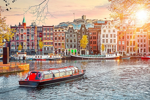 Amsterdam was ranked as the best capital city in Europe to travel to as a tourist.
Image: Shutterstock