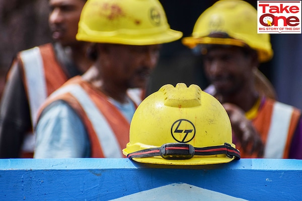 L&ampT"s market cap hit an all-time high of Rs 3,73,000 crore. Image: Sankhadeep Banerjee/NurPhoto via Getty Images