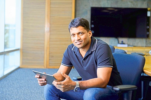 Byju Raveendran, Founder and CEO of BYJU"S
Image: Hemant Mishra/Mint via Getty Images Byju Raveendran, Founder and CEO of BYJU"S
Image: Hemant Mishra/Mint via Getty Images