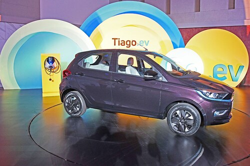 The Tiago EV followed by the Nexon EV are two top selling models for the company. Image: Ashish Vaishnav/SOPA Images/LightRocket via Getty Images The Tiago EV followed by the Nexon EV are two top selling models for the company. Image: Ashish Vaishnav/SOPA Images/LightRocket via Getty Images