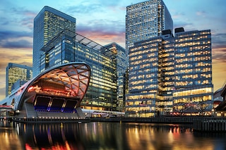 The London campus will open in The Canary Wharf business district (pictured here).

Image: Shutterstock