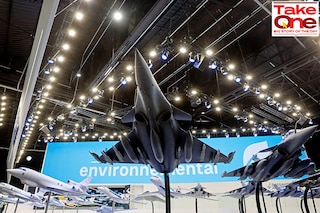 A model of the Rafale C fighter jet, manufactured by Dassault Aviation, is displayed during the 54th International Paris Airshow at Le Bourget Airport near Paris, France, June 18, 2023
Image: Benoit Tessier / Reuters