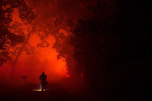 2022 saw the second largest burnt area in the Europe region on record, with large fires scorching across parts of France, Spain, Portugal, Slovenia and the Czech Republic.
Image: Philippe Lopez / AFP