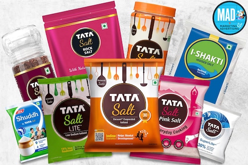 Tata Salt has sprinkled its product and marketing strategy by rolling out close to a dozen variants. Tata Salt has sprinkled its product and marketing strategy by rolling out close to a dozen variants.