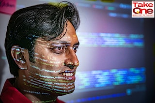 Arvind Singh, founder, SuperBolter has been taking Generative AI courses on edtech platform GrowthSchool to enhance his AI-savvy design startup to stand out among competitors Image: Selvaprakash Lakshmanan for Forbes India
