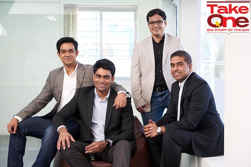(L-R) Rahul Singh, VP - Engineering and Whole Time Director Ankit Mehta, CEO, Ashish Bhat, VP - R&D and Vipul Joshi, CFO Photo courtesy: ideaForge (L-R) Rahul Singh, VP - Engineering and Whole Time Director Ankit Mehta, CEO, Ashish Bhat, VP - R&D and Vipul Joshi, CFO Photo courtesy: ideaForge