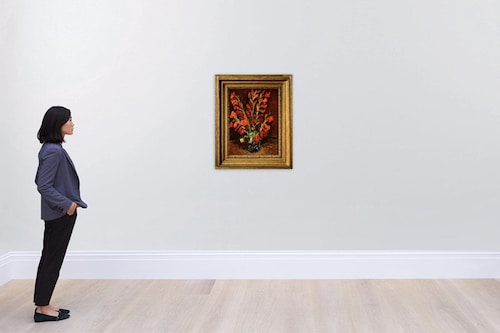 "Nature Morte: Vase aux Glaïeuls" by Vincent van Gogh sold for HK$71 million (around US$9.1 million) in 2021.
Image: Courtesy of Sotheby"s© "Nature Morte: Vase aux Glaïeuls" by Vincent van Gogh sold for HK$71 million (around US$9.1 million) in 2021.
Image: Courtesy of Sotheby"s©