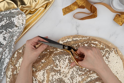 Sequins are being reinvented through a new, more eco-friendly material that"s biodegradable and contains no toxic substances. Image: Shutterstock