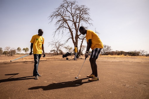 Founded in 1975, the Ouagadougou Golf Club boasts an 18-hole and two nine-hole courses—all certified by the French golf federation. Image: OLYMPIA DE MAISMONT / AFP Founded in 1975, the Ouagadougou Golf Club boasts an 18-hole and two nine-hole courses—all certified by the French golf federation. Image: OLYMPIA DE MAISMONT / AFP