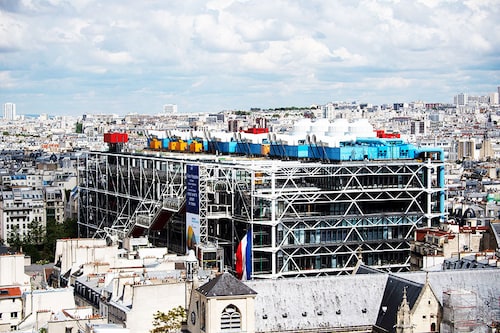 The Pompidou, a popular attraction in the Marais district of the French capital, has opened the exhibition in its minimalist halls dedicated to NFTs which could give the digital art form a much-needed lift. Image: Photography Eric Feferberg / AFP