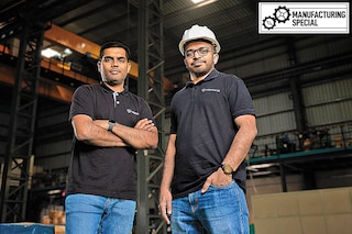 Co-founders Sandesh Paturi (left), who is chief business officer, and Rajesh Reddy, CEO of Venwiz Technologies.