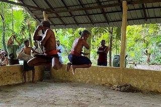 In Sri Lanka, "Angam" means the body, and "Pora" means combat with the use of limbs and without the use of weapons.