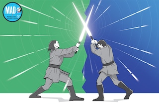 Uber Green versus BluSmart: The global ride-sharing platform is rolling out ‘Green’, its EV (electric vehicles) car fleet in Mumbai, Delhi and Bengaluru from June.
Illustration: Chaitanya Dinesh Surpur