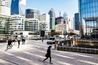 While occupancy rates have held up relatively well at La Defense, Paris"s business district, the area will have more office space to fill as a number of new buildings are under construction. Image: Ludovic Marin / AFPÂ©