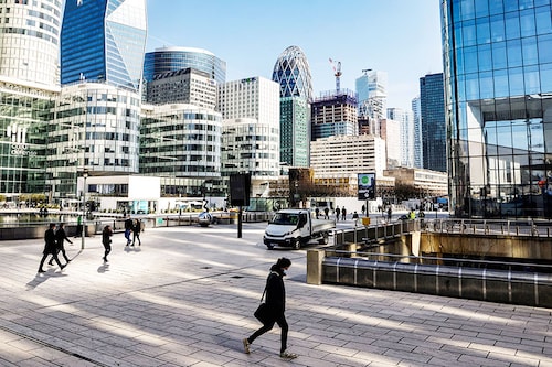 While occupancy rates have held up relatively well at La Defense, Paris"s business district, the area will have more office space to fill as a number of new buildings are under construction. Image: Ludovic Marin / AFPÂ©