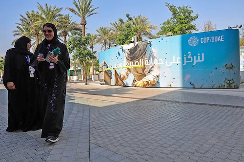 Dubai is gearing up to host the largest COP ever. Dubai is gearing up to host the largest COP ever.
Image: Giuseppe Cacae/ AFP© Dubai is gearing up to host the largest COP ever. Dubai is gearing up to host the largest COP ever.
Image: Giuseppe Cacae/ AFP©