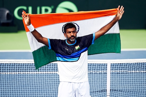 Rohan Bopanna after playing his last Davis Cup match for India on 17th September, 2023 in Lucknow, India. Image: Deepak Gupta/Hindustan Times via Getty Images Rohan Bopanna after playing his last Davis Cup match for India on 17th September, 2023 in Lucknow, India. Image: Deepak Gupta/Hindustan Times via Getty Images