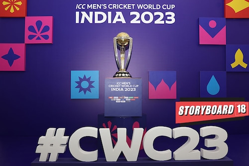 Brands like Lenovo, Oreo, Kotak Security, Nissan and many others across categories like electronics, FMCG, auto, fintech and beauty are not just timing their campaigns to coincide with the World Cup but also keeping it contextually relevant. Image: Matthew Lewis-ICC/ICC via Getty Images