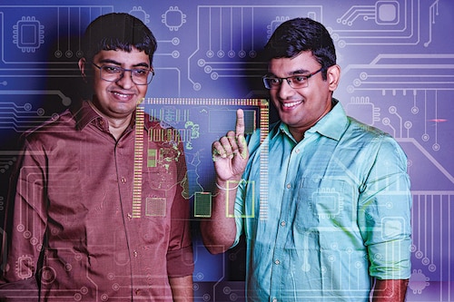 Shashwath TR (L), CEO and co-founder, along with Sharan Jagathrakshakan, co-founder, Mindgrove Technologies Shashwath TR (L), CEO and co-founder, along with Sharan Jagathrakshakan, co-founder, Mindgrove Technologies
