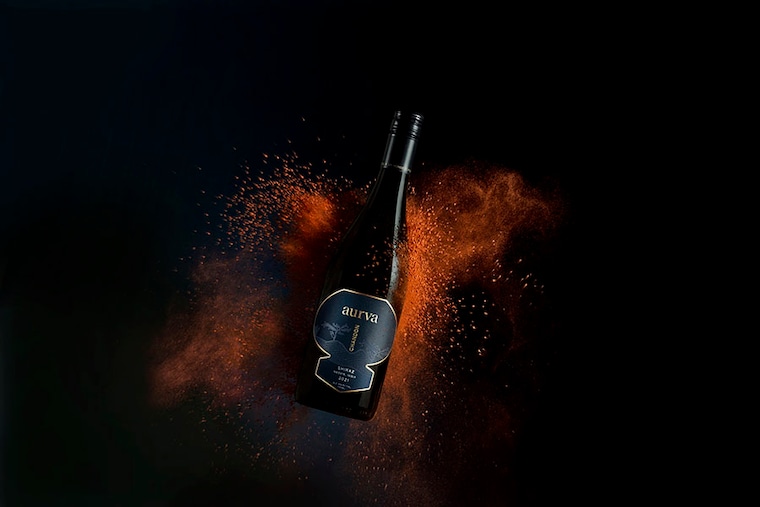 Chandon Aurva is a 100 percent shiraz still red wine, heavy on the red fruit flavours, including plum, cherries and raspberries, with the aroma of jasmine, violet and dry red roses.