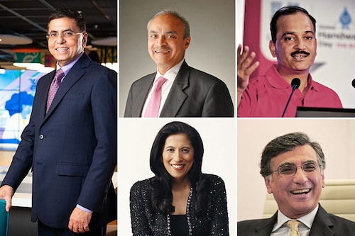 (Clockwise from left) Sanjiv Mehta, Manvinder Singh Banga, Nitin Paranjpe, Harish Manwani and Leena Nair (Clockwise from left) Sanjiv Mehta, Manvinder Singh Banga, Nitin Paranjpe, Harish Manwani and Leena Nair