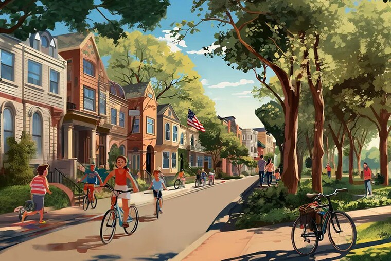 An initial rendering for the California Forever project. An initial rendering for the California Forever project. Image:  Courtesy of California for everÂ©