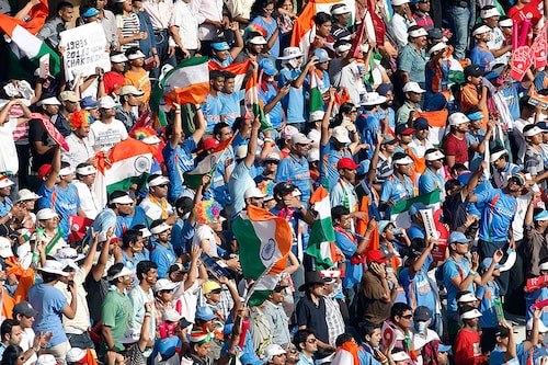 (File photo) A view of the crowd during the 2011 ICC Men"s Cricket World Cup final between India and Sri Lanka played at the Wankhede Stadium on April 2, 2011 in Mumbai, India. Image: Graham Crouch/Getty Images