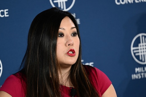 Caroline Pham, Commissioner of the US Commodity Futures Trading Commission. (Photo by Patrick T. Fallon / AFP) Caroline Pham, Commissioner of the US Commodity Futures Trading Commission. (Photo by Patrick T. Fallon / AFP)