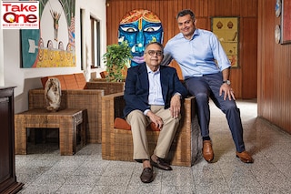 (From left) Chirayu Amin is chairman while son Pranav Amin is managing director, international business at Alembic Pharmaceuticals Limited Image: Mexy Xavier