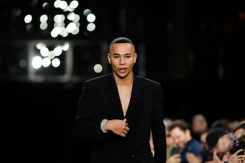 All eyes are on Balmain"s show on Wednesday night after the dramatic theft of 50 of its outfits left Olivier Rousteing racing to pull together a replacement collection. Image: JULIEN DE ROSA / AFP All eyes are on Balmain"s show on Wednesday night after the dramatic theft of 50 of its outfits left Olivier Rousteing racing to pull together a replacement collection. Image: JULIEN DE ROSA / AFP
