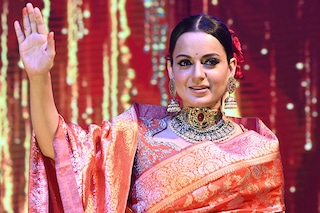 Kangana Ranaut makes her electoral debut in the 2024 general elections
Image: Sonu Mehta/Hindustan Times via Getty Images