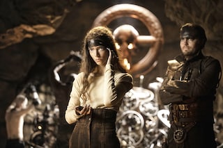Image Caption - (L to r) Anya Taylor-Joy as Furiosa and Tom Burke as Praetorian Jack in "Furisa: A Mad Max Saga." Image: Jasin Boland Â© 2024 Warner Bros. Entertainment Inc.