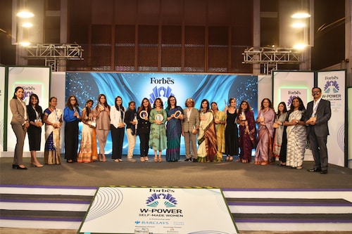 Winners at Forbes India W-Power 2024 Self-Made Women celebrations Winners at Forbes India W-Power 2024 Self-Made Women celebrations