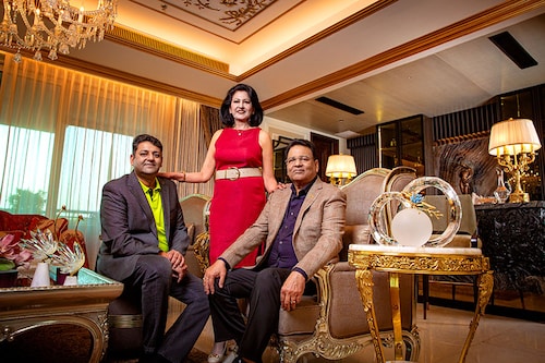 (From left) Sorab Agarwal, whole time director, Mona Agarwal, whole time director and Vijay Agarwal, chairman and managing director, ACE
Image: Madhu Kapparath (From left) Sorab Agarwal, whole time director, Mona Agarwal, whole time director and Vijay Agarwal, chairman and managing director, ACE
Image: Madhu Kapparath