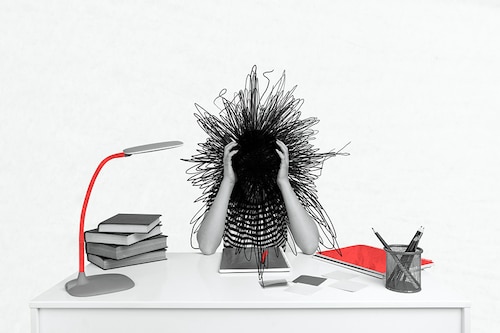 Mental effort can damage mental health by causing stress and frustration.
Image: Shutterstock