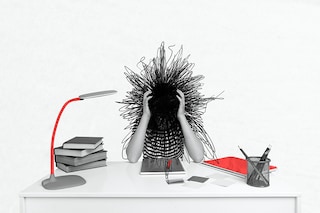 Mental effort can damage mental health by causing stress and frustration.
Image: Shutterstock