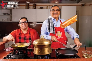 (left)Sunay Bhasin, CEO, MTR Foods and Sanjay Sharma, CEO, Orkla India Image: Selvaprakash Lakshmanan for Forbes India