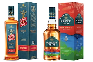Royal Stag Double Dark Peaty whiskey and Blenders Pride Four Elements Premium whiskey launched today. Image: Courtesy Pernod Ricard India