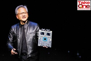 (File) Nvidia CEO Jensen Huang present NVIDIA Blackwell platform at an event ahead of the COMPUTEX forum, in Taipei, Taiwan June 2, 2024.
Image: REUTERS/Ann Wang