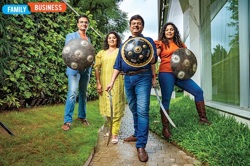 (From left) Sanjay Katkar, Anupama Katkar, Kailash Katkar, and Sneha Katkar of Quick Heal Technologies Limited
Image: Mexy Xavier (From left) Sanjay Katkar, Anupama Katkar, Kailash Katkar, and Sneha Katkar of Quick Heal Technologies Limited
Image: Mexy Xavier