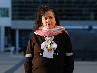 Waste picker Maria Soledad Mella Vidal, 54, from Chile, poses during an interview with AFP
Image: Roland de Courson / AFP©