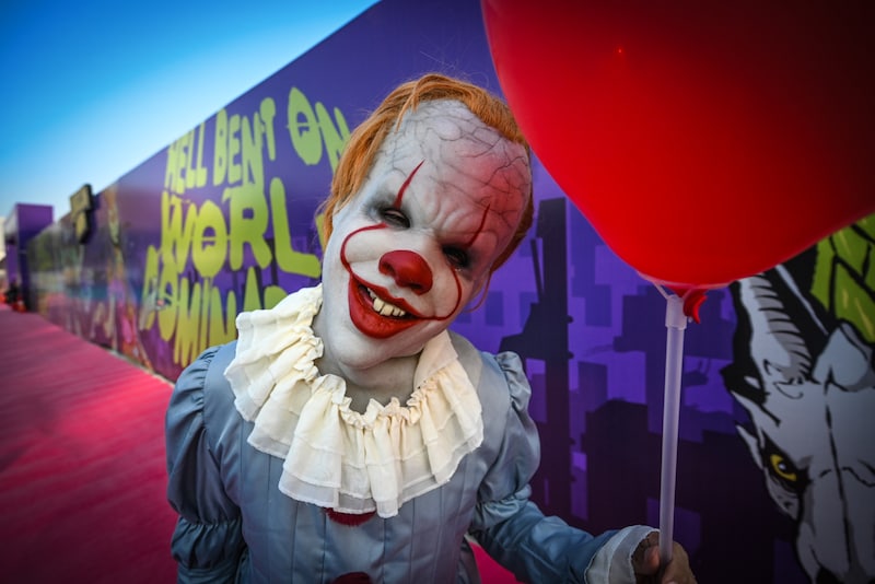 Artists dressed as the comic characters participate during Comic Con 2024 at NSIC Complex, Okhla on December 6, 2024 in New Delhi, India.
