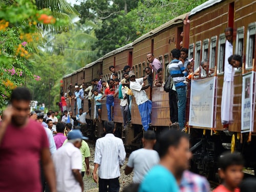 Sri Lanka"s Ocean Queen Express became a symbol of the biggest natural disaster to hit the South Asian nation in living memory, when the train was struck by the giant waves of December 26, 2004.
Image: Ishara S. Kodikara / AFP© Sri Lanka"s Ocean Queen Express became a symbol of the biggest natural disaster to hit the South Asian nation in living memory, when the train was struck by the giant waves of December 26, 2004.
Image: Ishara S. Kodikara / AFP©