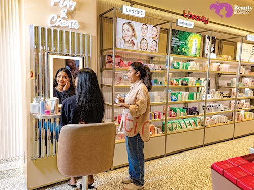 The Tira multibrand beauty and skincare outlet in Jio World Drive, Mumbai, features an array of Korean beauty brands like Laneige, Innisfree, Cosrx, Centella and Mixsoon
Image: Madhu Kapparath The Tira multibrand beauty and skincare outlet in Jio World Drive, Mumbai, features an array of Korean beauty brands like Laneige, Innisfree, Cosrx, Centella and Mixsoon
Image: Madhu Kapparath