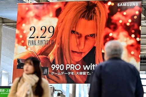 The original Final Fantasy VII was one of the biggest-selling games for the first PlayStation console, eventually selling more than 14 million copies.
Image: Richard A. Brooks / AFP