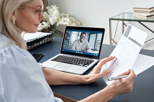 In the interview process, the first and possibly second one are going to be virtual, If the position you"re applying for or interviewing for is actually a remote job
Image: Shutterstock
