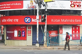 Kotak Mahindra Bank in Kolkata, India.
Image: Sudipta Das/NurPhoto via Getty Images