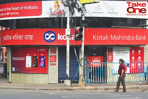 Kotak Mahindra Bank in Kolkata, India.
Image: Sudipta Das/NurPhoto via Getty Images