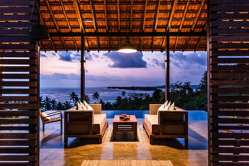 Overlooking the secluded Bhogwe ‘Blue Flag’ Beach and designed with an open-plan concept, Coco Shambhala fully leverages its prime location, offering an unparalleled experience of the lush Sindhudurg-Sahyadri forests and the Arabian Sea. Overlooking the secluded Bhogwe ‘Blue Flag’ Beach and designed with an open-plan concept, Coco Shambhala fully leverages its prime location, offering an unparalleled experience of the lush Sindhudurg-Sahyadri forests and the Arabian Sea.